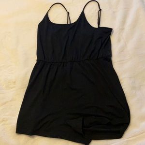 Black Simple Romper